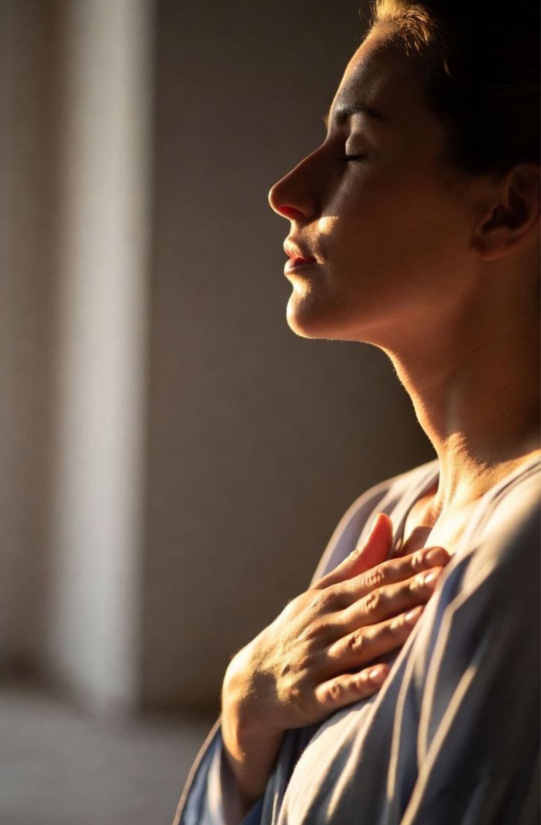 Peaceful moment during a Sacred Emotions retreat