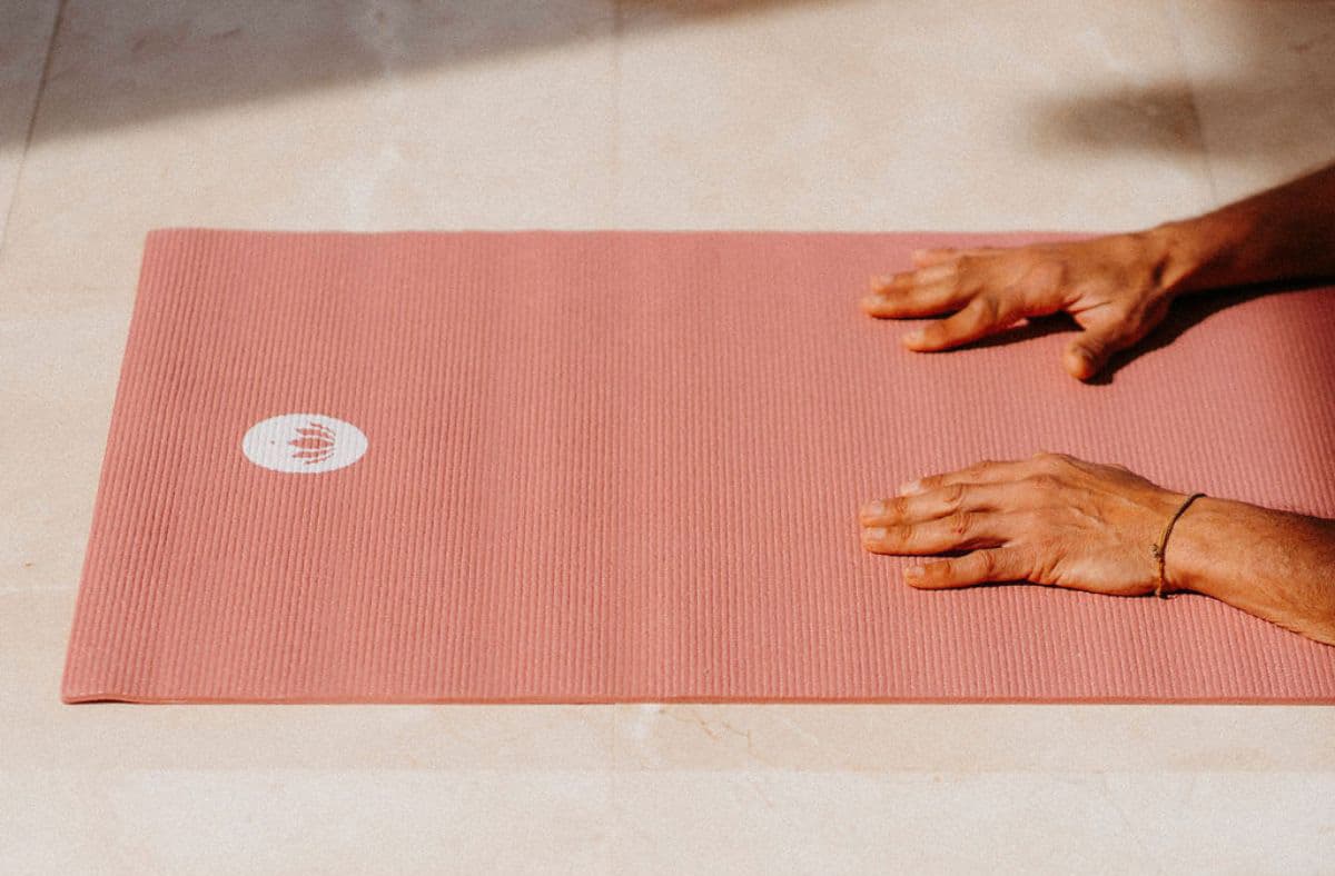 A single mat waiting — your quiet invitation